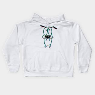 Courage the dog Kids Hoodie